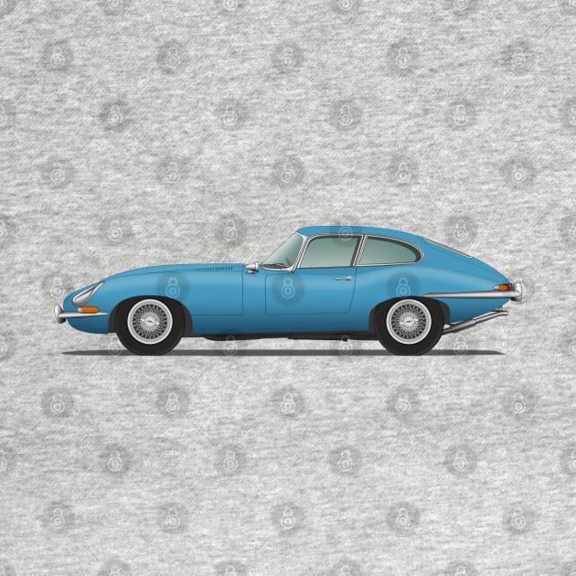 E Type Series 1 Coupe Cotswold Blue by SteveHClark